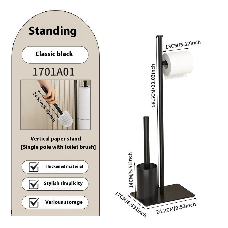 Floor Type Bathroom Toilet Brush Rack - HAUSSLYON