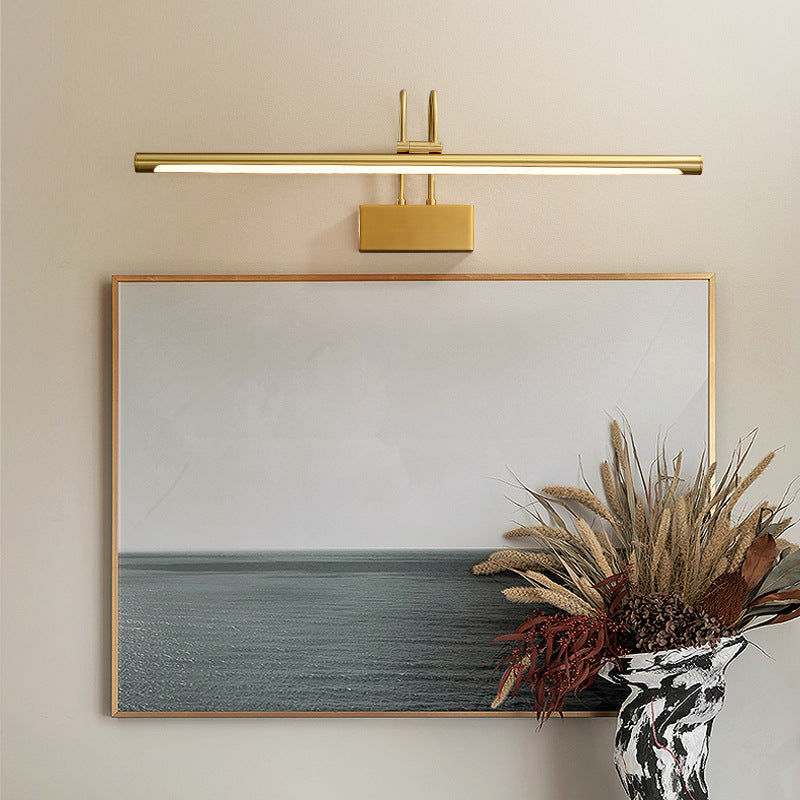 Light Luxury Copper Mirror Front Light Fill Light Living Room - HAUSSLYON