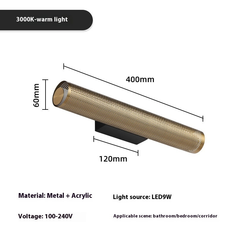 Light Luxury Metal Grid Decorative Mirror Headlight - HAUSSLYON