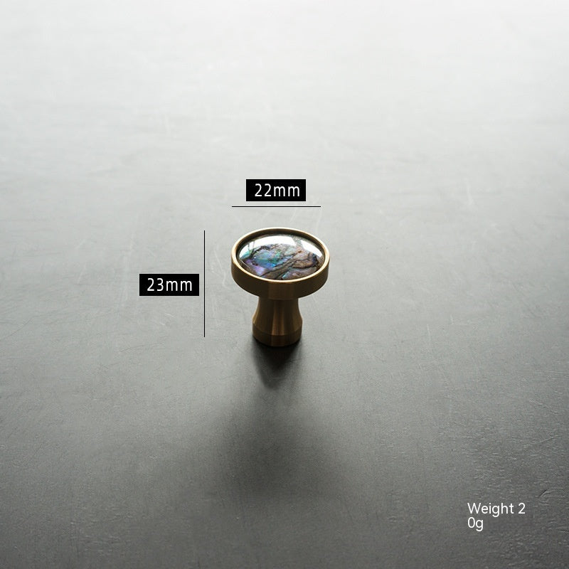 Brass Shell Furniture Hardware Cabinet Door Clothing Cabinet Drawer Handle - HAUSSLYON