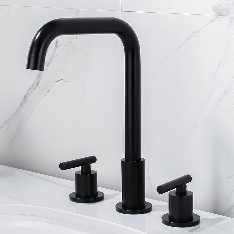 Robinet de salle de bain RENFAN, finition chromée, avec poignée unique et sortie pour douche, installé dans une salle de bain moderne.