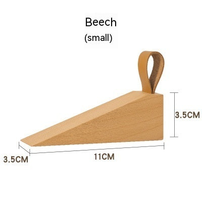 Nordic Solid Wood Door Stop Heightening Creative Bedroom Mobile - HAUSSLYON