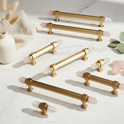 Poignées et boutons Janina de VidaXL, en métal, avec finition élégante, adaptés pour meubles et décoration intérieure.
