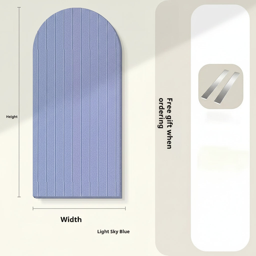 Arched Striped Felt Wall Sticker Felt Board Photo Wall - HAUSSLYON