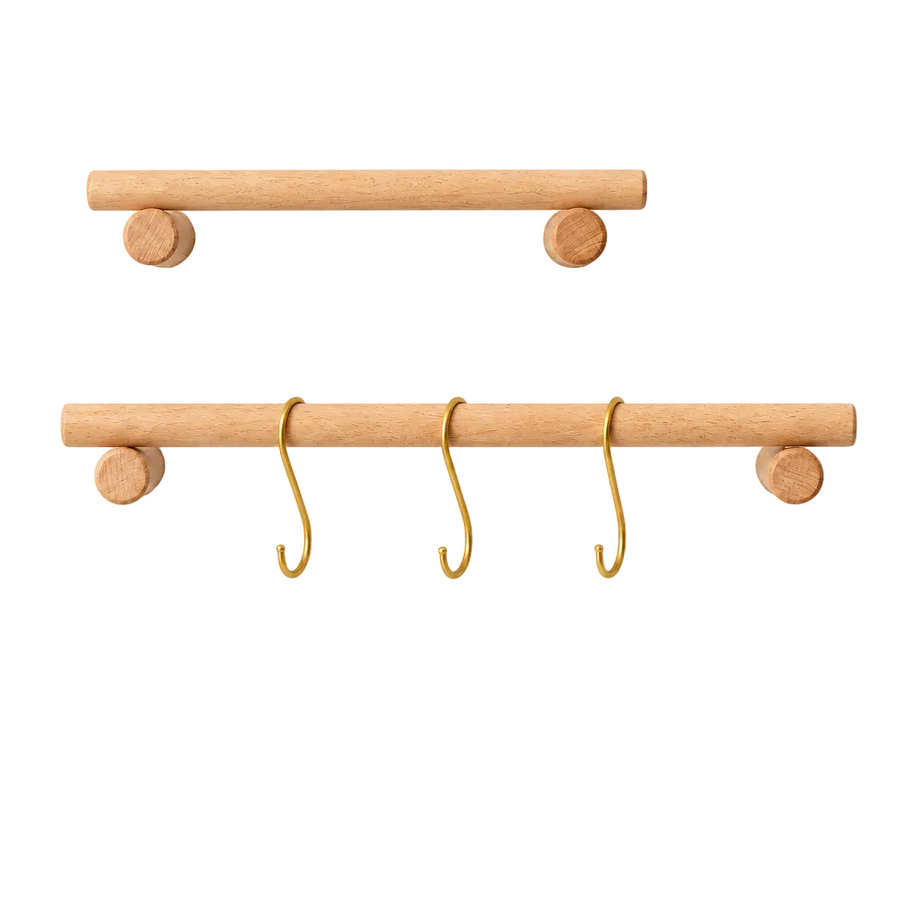Étagère de rangement en bois HAUSSLYON Tampere avec plusieurs niveaux, idéal pour organiser votre espace intérieur.