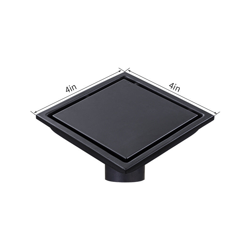 304 Stainless Steel Floor Drain Invisible Bathroom Bathroom Deodorant Yama American Floor Drain - HAUSSLYON