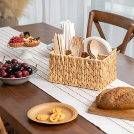 Panier de rangement portable pour ustensiles RENFAN Antalaho, en tissu léger avec poignée pour organiser la cuisine.