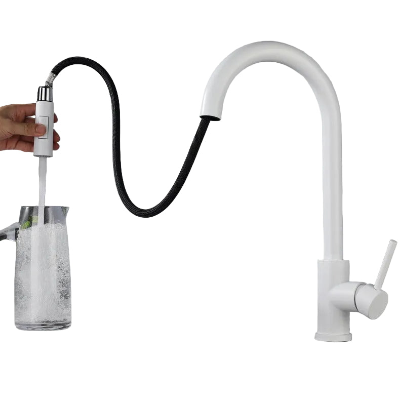 Robinet de cuisine Hauslyon Salem tactile en acier inoxydable, avec levier et finition moderne visible sur l'image.