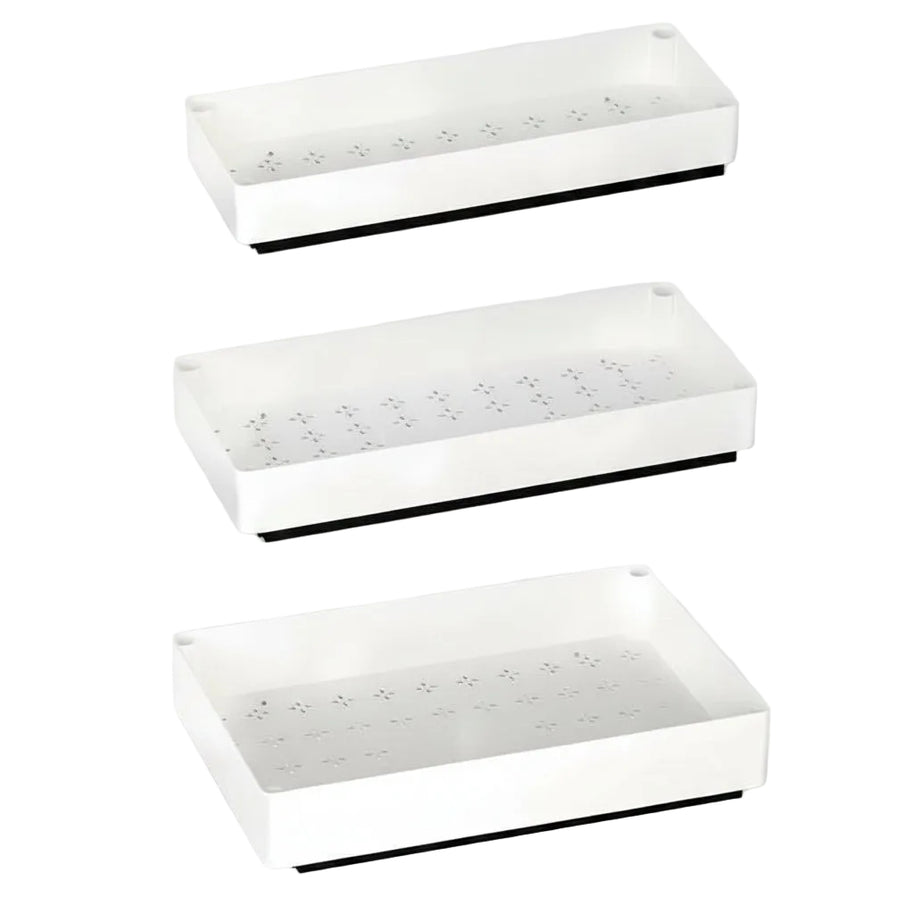 Étagère coulissante rétractable sans perçage pour armoire, marque HAUSSLYON, en métal blanc, installée dans une armoire moderne.