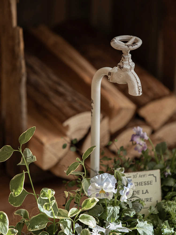 Faucet Retro Distressed Creative Metal Pots - HAUSSLYON
