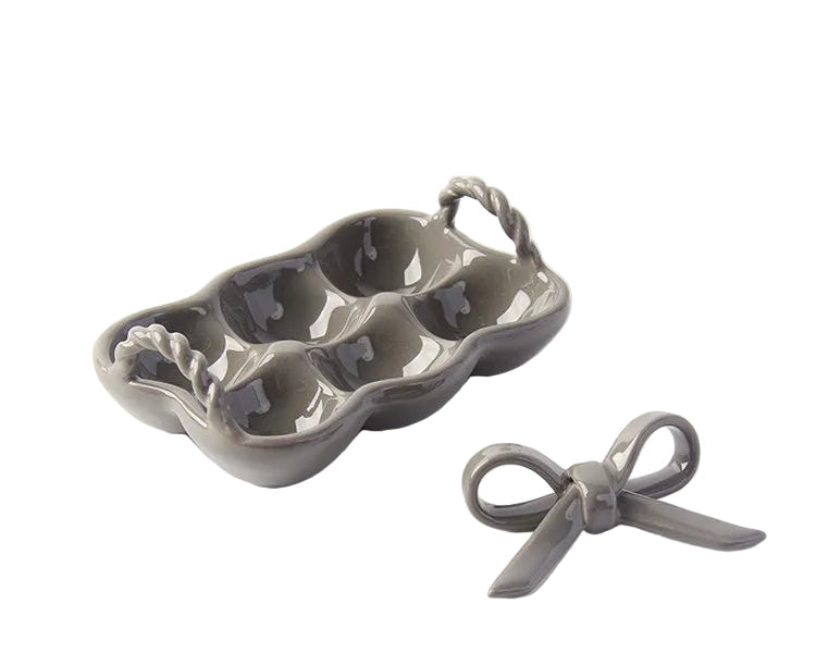 CERAMIC EGG PLATE - ARLES