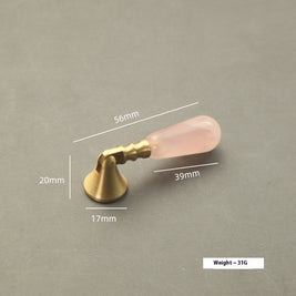 Natural Crystal Pure Brass Handle - HAUSSLYON