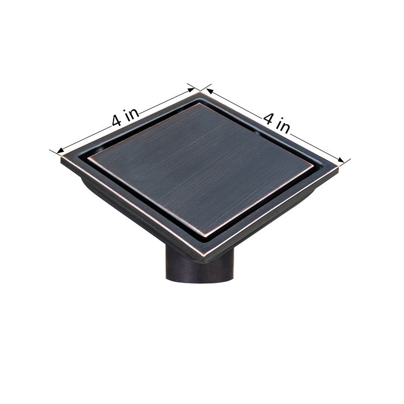 304 Stainless Steel Floor Drain Invisible Bathroom Bathroom Deodorant Yama American Floor Drain - HAUSSLYON