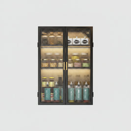 Rack Bathroom Light Luxury Cosmetics Storage Cabinet - HAUSSLYON