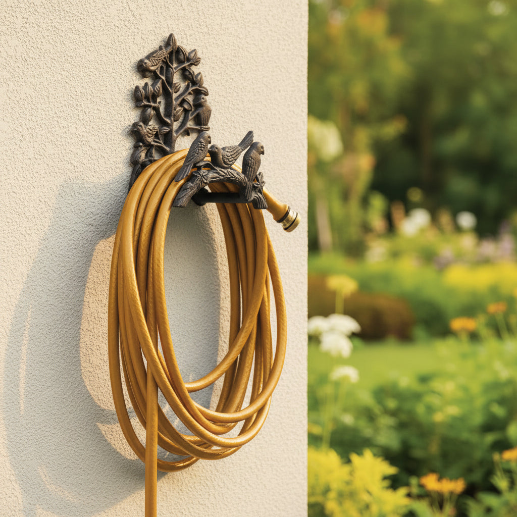 Cast Iron Wrought Iron Pipe Rack Wall Decoration - HAUSSLYON