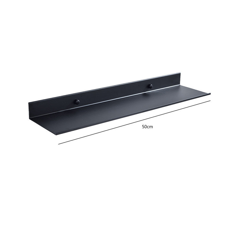 Black non-perforated bathroom shelf - HAUSSLYON