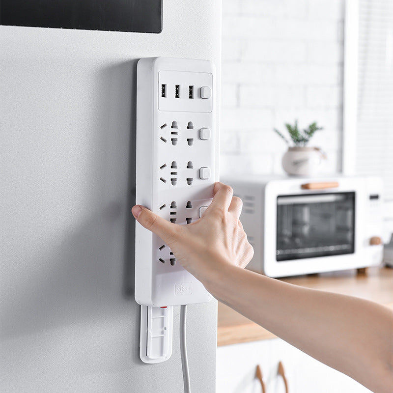Socket holder wall sticker router storage without trace - HAUSSLYON