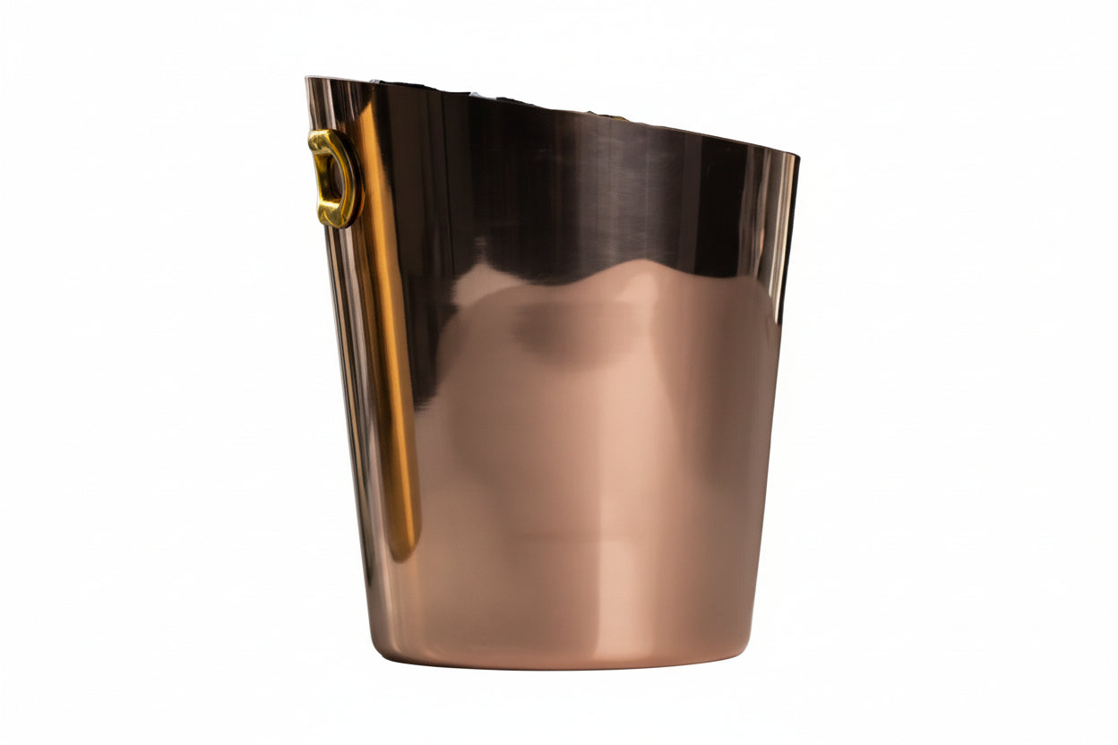 Inclined Stainless Steel Ice Bucket Ice Bucket Household Beer Bucket - HAUSSLYON