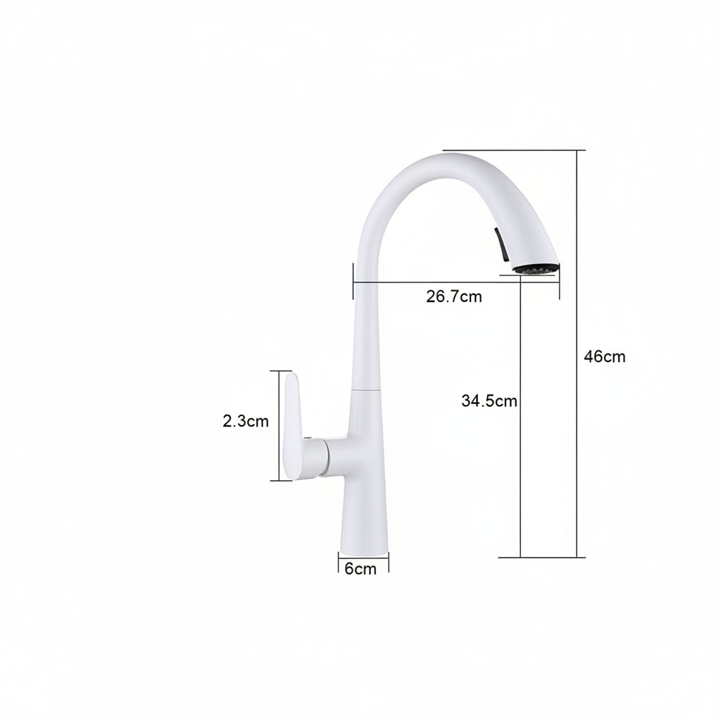 Concealed Pull-out Faucet With Copper Body In Outlet Trough - HAUSSLYON