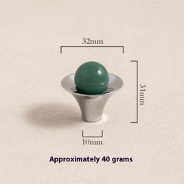 Boutons VidaXL Malbaie, petits boutons en métal avec finition argentée, disposés en cercle sur fond blanc.