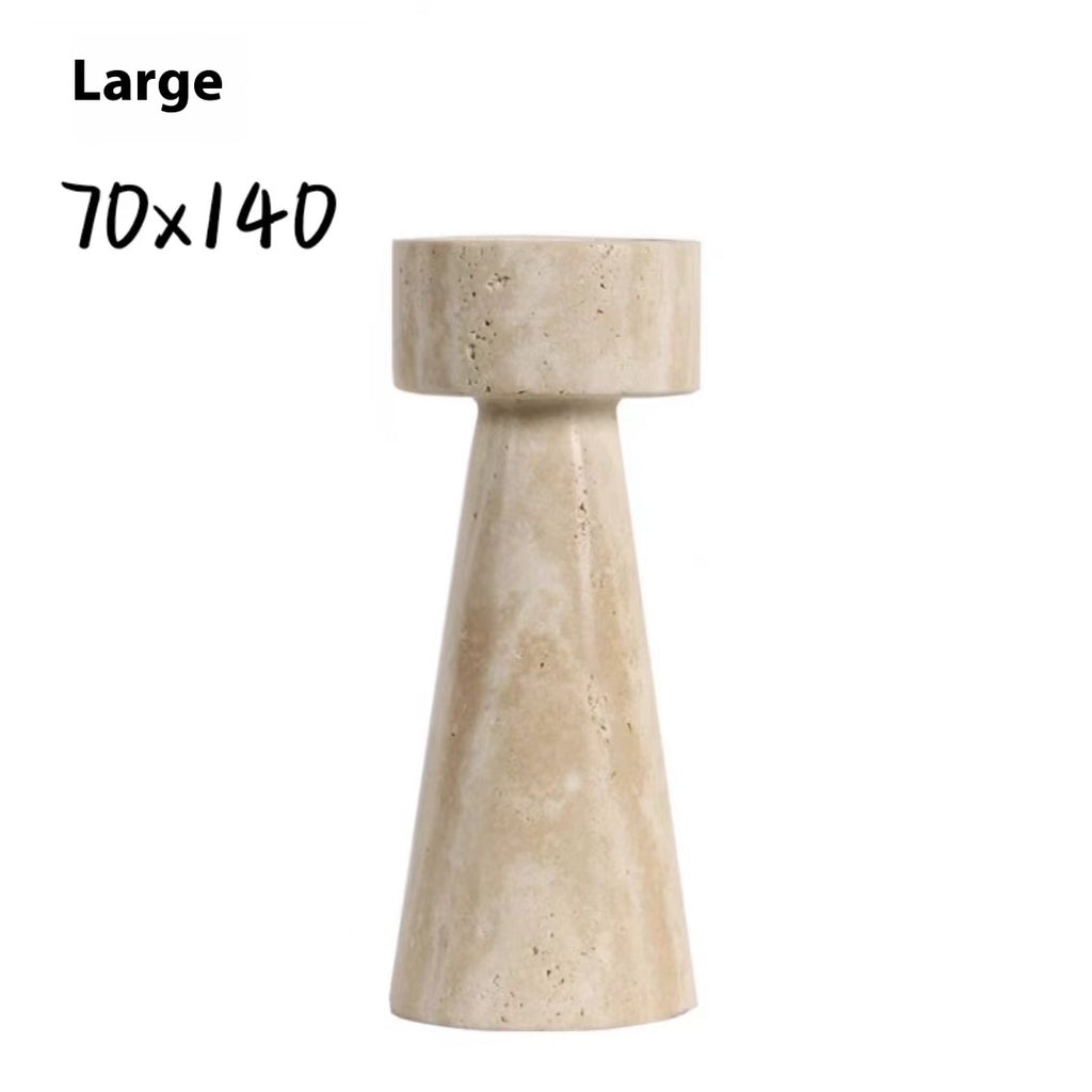 Creative Natural Cave Stone Candlestick Furnishings Ornaments - HAUSSLYON
