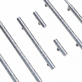 Poignées et boutons Faria Chrome de VidaXL, finition chromée brillante pour meubles et décor intérieur.
