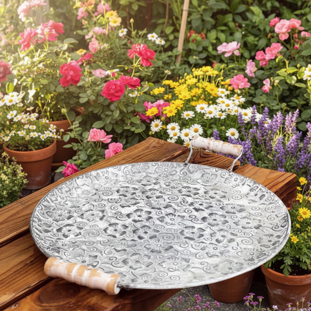 Round wrought iron belt storage tray - HAUSSLYON