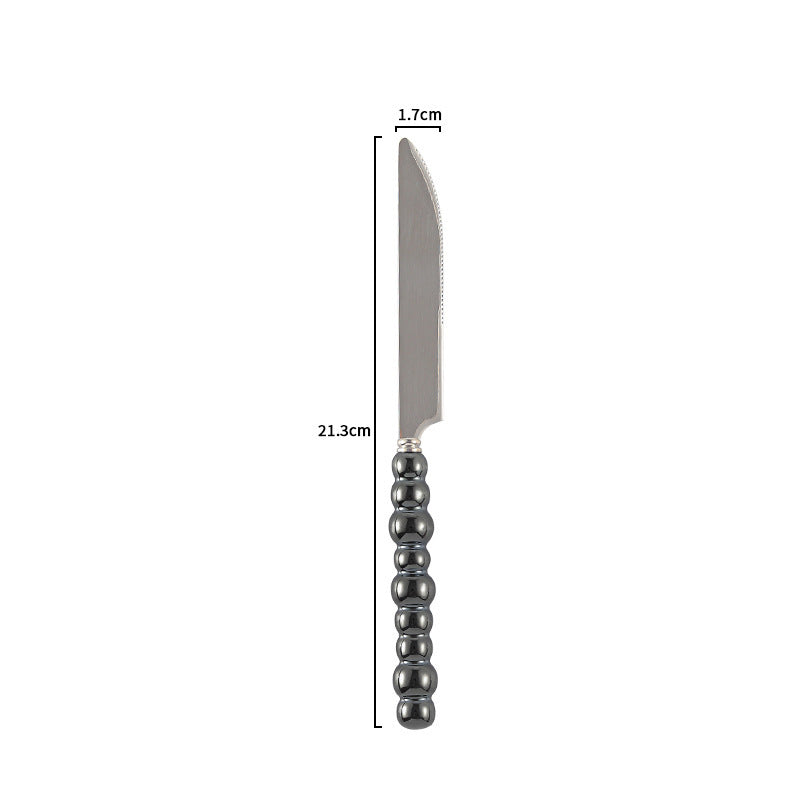 Couverts VidaXL Athenes en acier inoxydable, ensemble de couteaux, fourchettes et cuillères pour table élégante