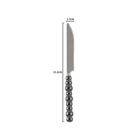 Couverts VidaXL Athenes en acier inoxydable, ensemble de couteaux, fourchettes et cuillères pour table élégante