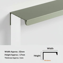 Poignées d'armoire VidaXL Kumasi en métal avec finition élégante, fixation visible, pour meuble moderne et pratique.