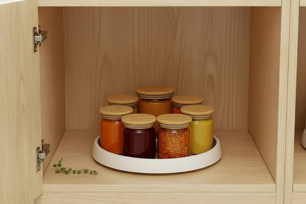 Rotating corner stand condiment - HAUSSLYON