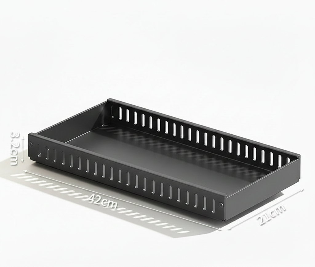 Étagère de rangement pour ustensiles de cuisine réglable VidaXL, avec plusieurs niveaux pour organiser les couteaux et cuillères.