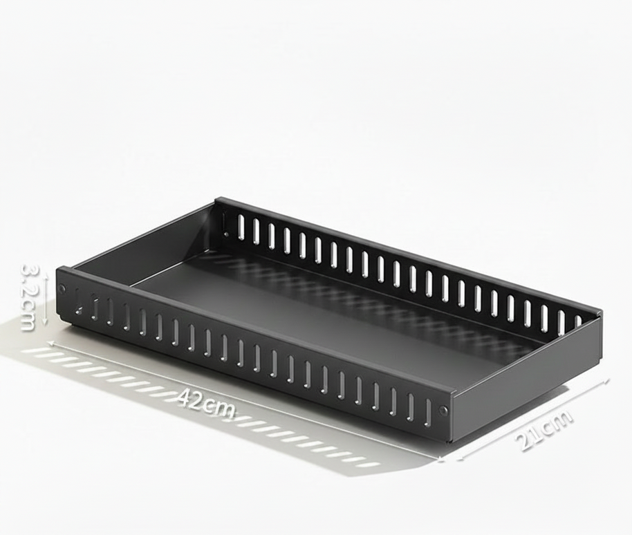 Étagère de rangement pour ustensiles de cuisine réglable VidaXL, avec plusieurs niveaux pour organiser les couteaux et cuillères.