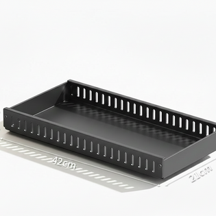 Étagère de rangement pour ustensiles de cuisine réglable VidaXL, avec plusieurs niveaux pour organiser les couteaux et cuillères.