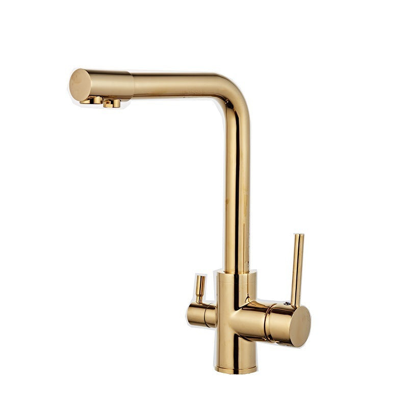 The Golden Kitchen Faucet Sanhe Keeps Drinking Pure Water - HAUSSLYON
