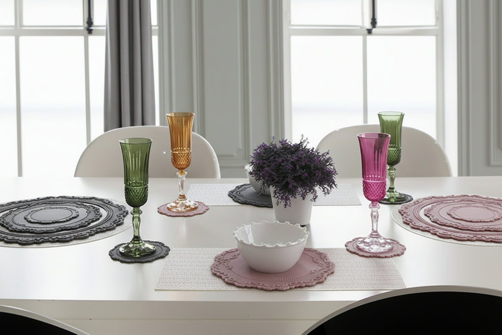 Vintage Embossed Placemat, Dish Mat, Heat Insulation Pot Mat - HAUSSLYON