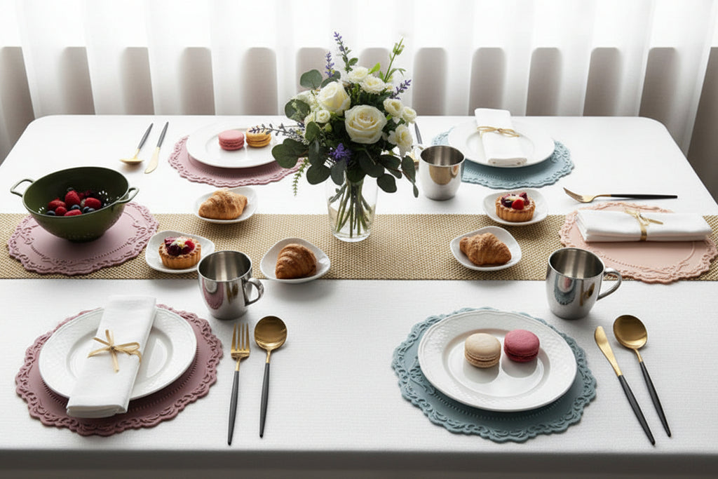 Vintage Embossed Placemat, Dish Mat, Heat Insulation Pot Mat - HAUSSLYON