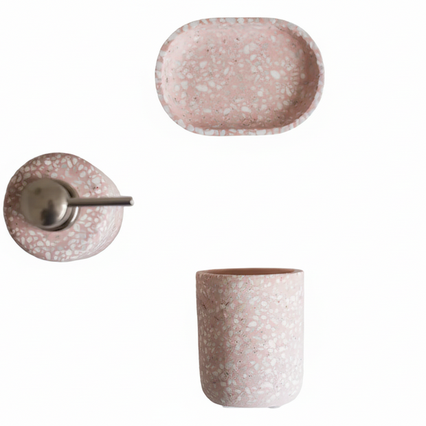 Accessoires de salle de bain VidaXL Verone, ensemble d'articles de salle de bain élégants et pratiques, vue en gros plan.