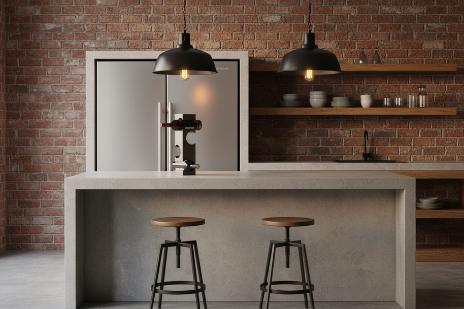 Support à bouteilles VidaXL Emilion en bois, design élégant pour ranger et exposer des bouteilles de vin.