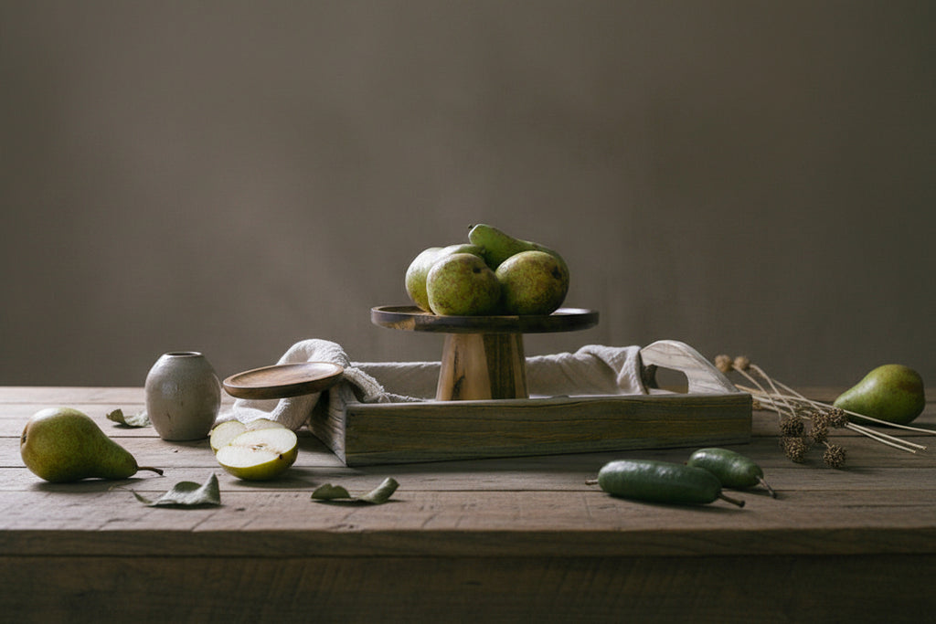 Creative Household Wooden Pallets With Dried Fruits In The Living Room - HAUSSLYON
