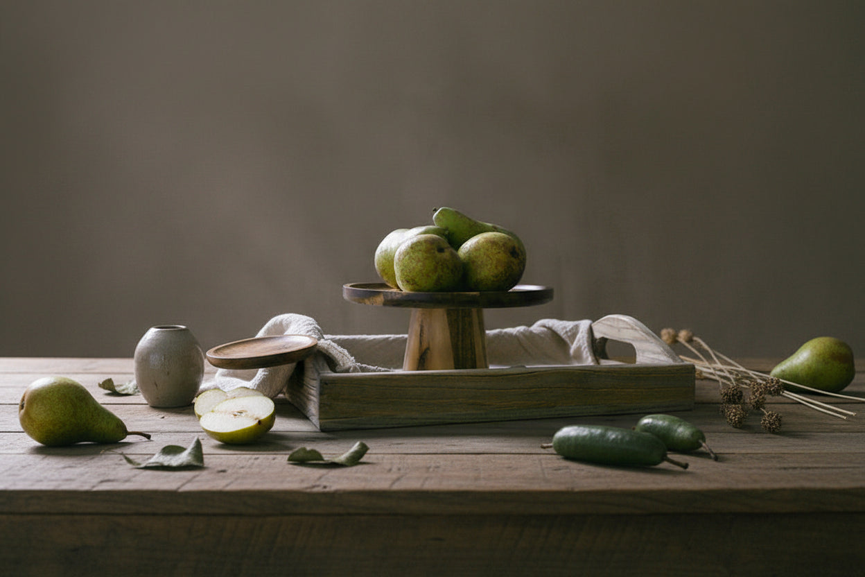 Creative Household Wooden Pallets With Dried Fruits In The Living Room - HAUSSLYON