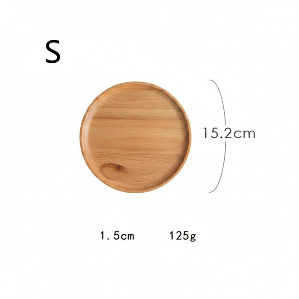 Japanese Style Oak Acacia Wooden Tray - HAUSSLYON