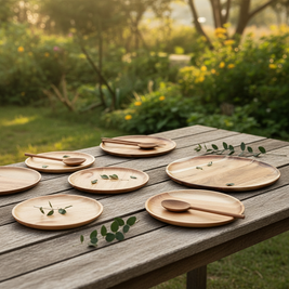 Assiettes VidaXL Dakar, vaisselle en céramique blanche avec motifs colorés, parfaites pour repas en famille ou entre amis.