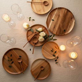 Assiettes VidaXL Dakar en céramique, design moderne avec motifs géométriques, collection d'ustensiles de vaisselle.
