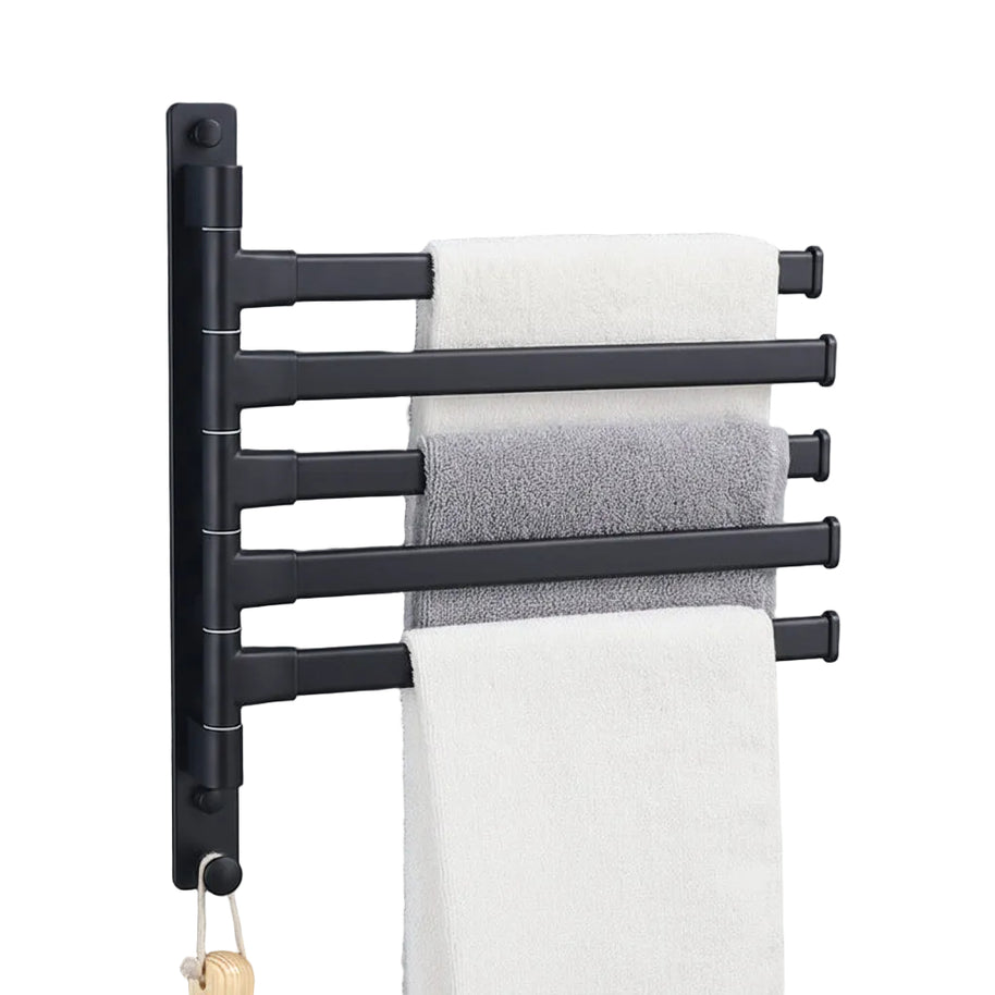 Porte-serviettes sans perforation de la marque Hausslyon, design moderne en acier inoxydable pour salle de bain.