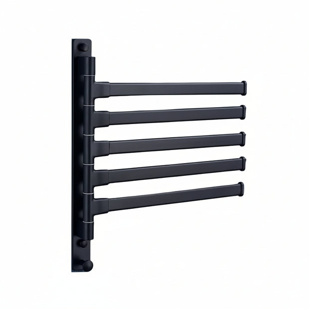 Porte-serviettes sans perforation Hausslyon Lanoraie en métal, conçu pour un rangement pratique et élégant dans la salle de bain