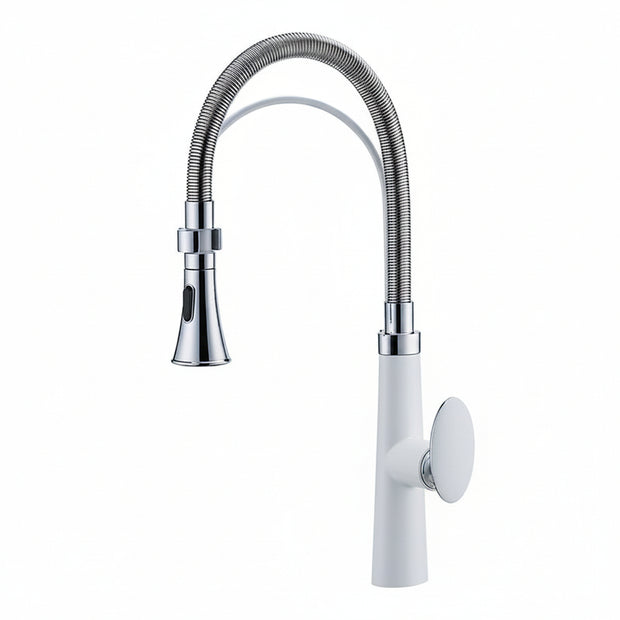 Robinet de cuisine VidaXL en acier inoxydable avec levier, installation simple, pour évier de cuisine.