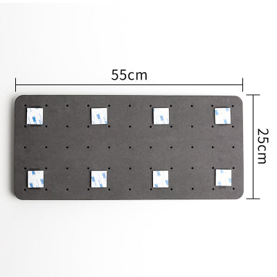 Felt Hole Board Solid Wood Storage Board Rack Living Room Porch Wall Hanging - HAUSSLYON