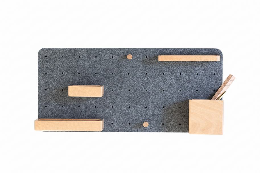 Panneau perforé VidaXL Alban avec nombreux trous pour ventilation ou décoration, en métal durable, vue en gros plan