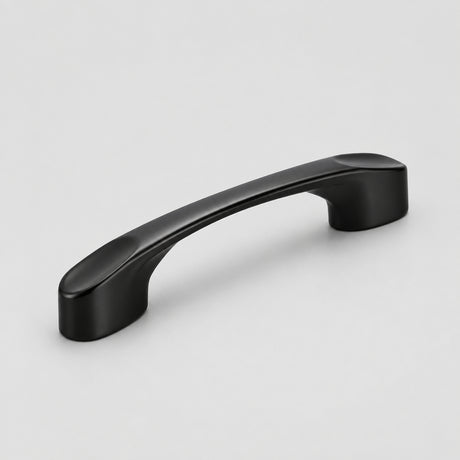 Poignée de porte de placard noire VidaXL pour cuisine américaine, poignée moderne en métal visible sur l'image.